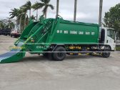 Xe ép rác 7 khối Isuzu, máng xúc