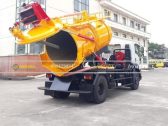 Xe hút bùn thông cống 6 khối Isuzu