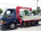 Xe tải Hyundai gắn cẩu Unic